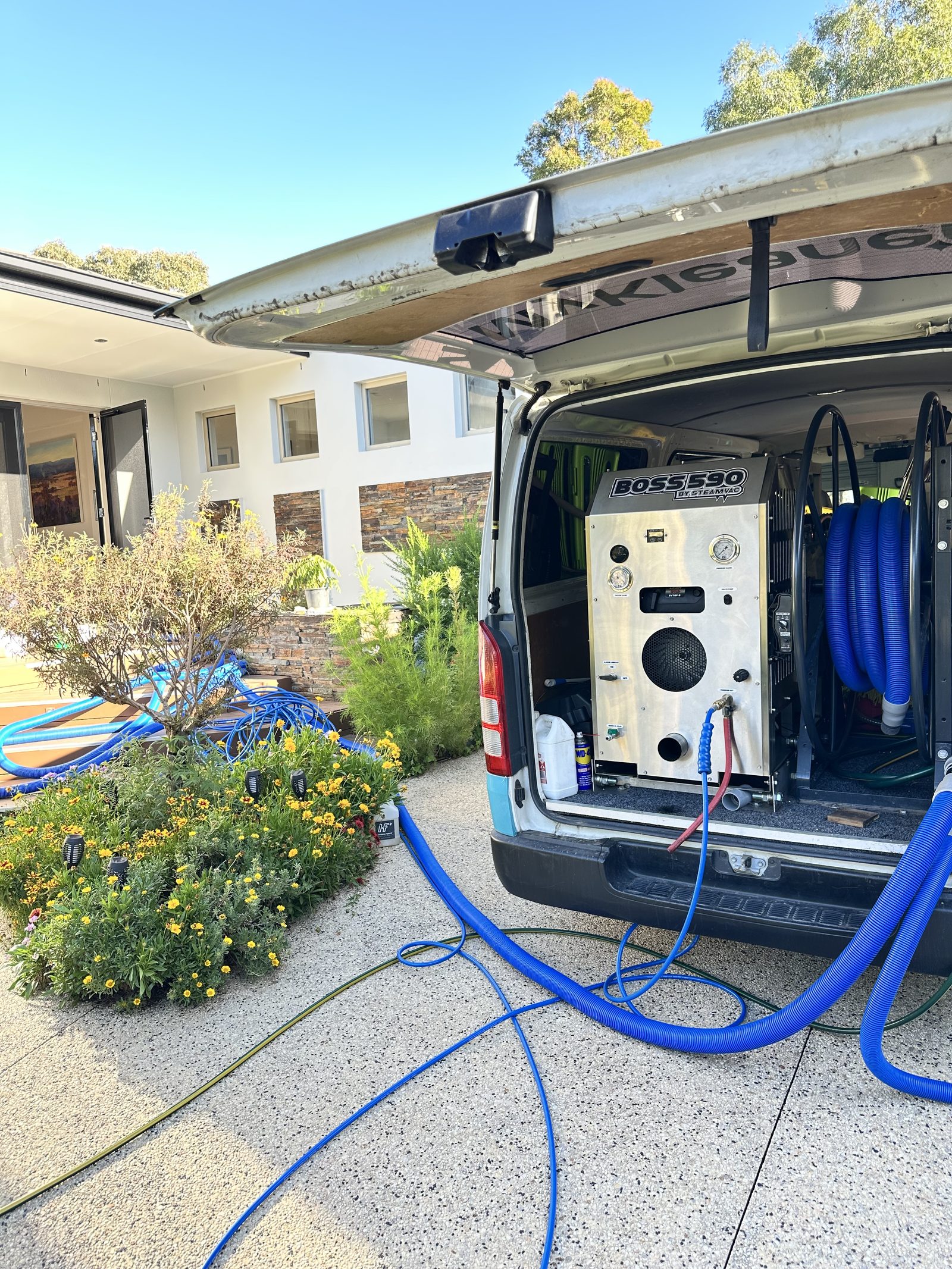 MyKleaner commercial cleaning equipment on site